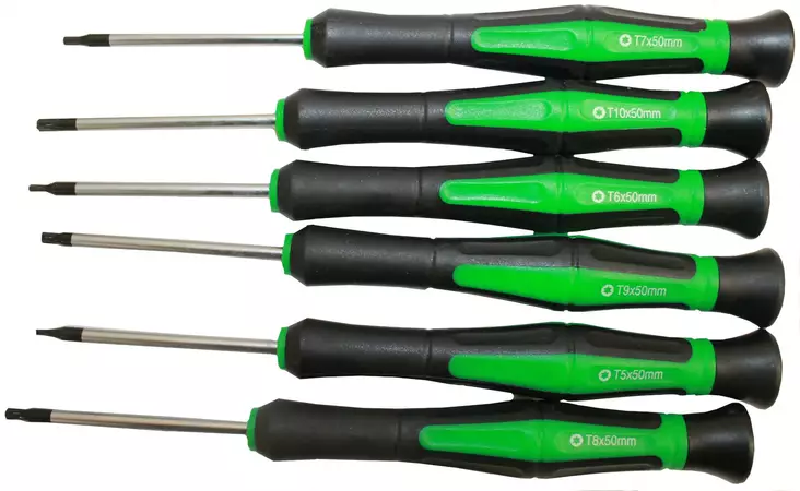 Minimeisselisarja 6-os. torx - Tarkkuusmeisselit - 6430013062841 - 1
