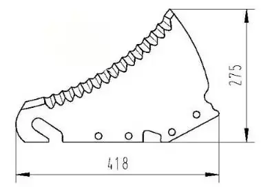 Noukinvaunun terä Strautmann 41517501 - Noukkimet - 41517501 - 1