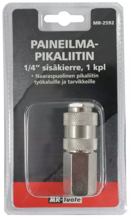 Paineilmapikaliitin 1/4" naaras - Paineilmaliittimet - 6430074694081 - 1