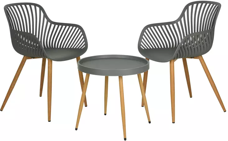 Parvekesetti 2-os. harmaa - Puutarhakalusteet - 8721037444231 - 1