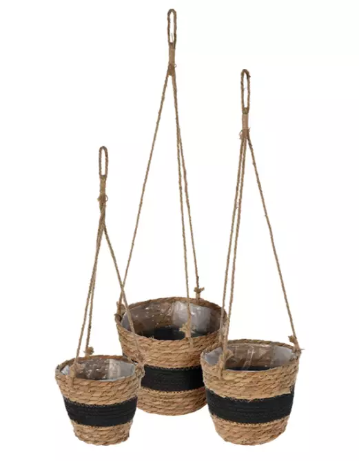 Punosamppeli mustaraita - Ruukut, vaasit, korit - 8720573192651 - 1