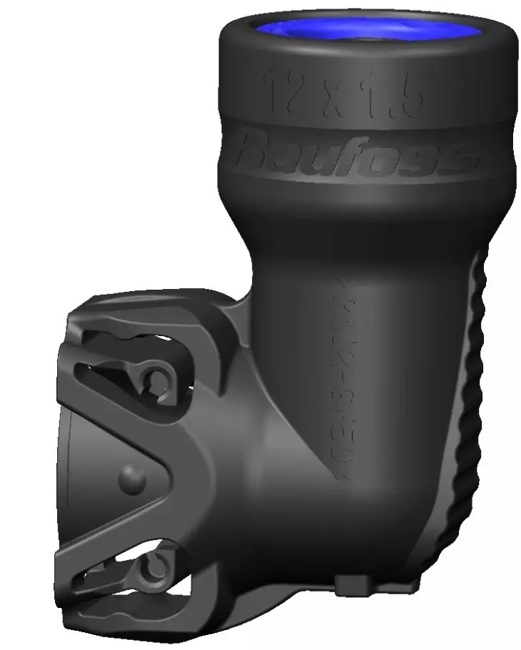 Raufoss ABC R-runko kulmaliitin ABC 8X1.0-L33/21 R-runko - Paineilmajärjestelmä - svm0000010071 - 1