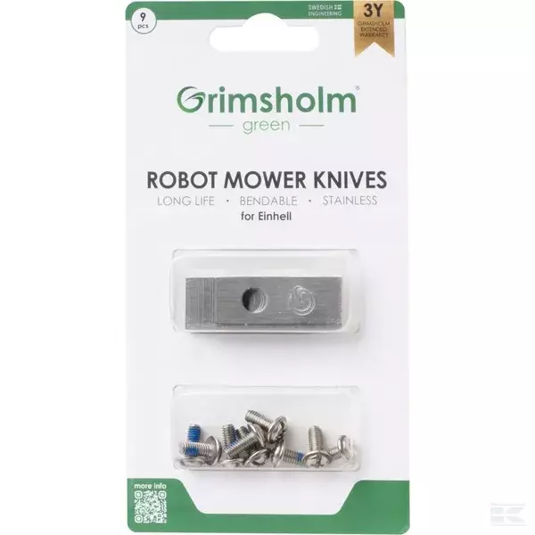 Robottiruohonleikkurin terät 9 kpl - Ruohonleikkurit - 7333272011751 - 1
