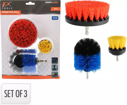 Harjasetti porakoneeseen 3-os. - Hiomatarvikkeet - 8720573686402 - 1