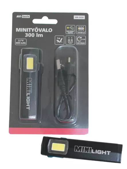 Minityövalo COB LED 300 lm ladattava - Otsa- ja käsivalaisimet - 6430074694692 - 1