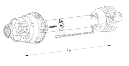 Voimansiirtoakseli laajakulma Walterscheid - Nivelakselit automaattikytkimellä - PWE58014105911952 - 2
