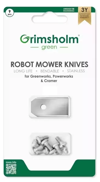 Robottiruohonleikkurin terät 35 x 18 x 0,6 mm - Robottiruohonleikkurin varaosat - 7333272011652 - 1