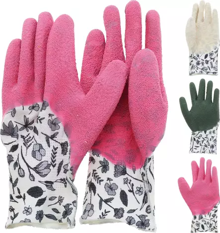 Puutarhakäsineet kukkakuviolla - Suojavaatetus - 8721037328302 - 1