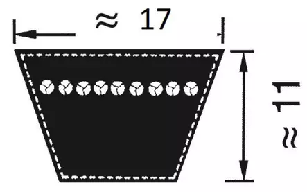 Kiilahihna B48 1215 mm - Hihnat ja tarvikkeet - 4014486034202 - 2