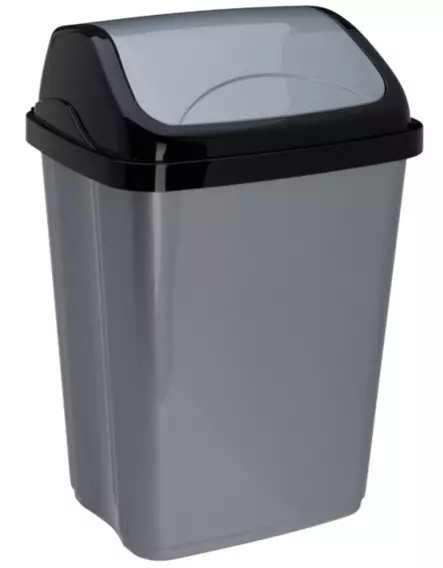 Roskakori heilurikannella 16 litraa - Roskien käsittely - 8719987314032 - 1