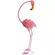 Flamingo metallia 30x16x70 cm - Puutarhapatsaat, koristeet - 8720573532532 - 1