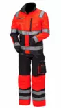 Huomiovärinen työtakki puna/musta - Kesä työvaatteet - 6418326404312 - 4
