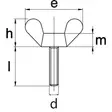 Siipiruuvi M10 - Pultit ja mutterit, metrinen kierre - 8716106682942 - 2