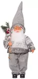 Joulupukki ja lahjasäkki 70 cm harmaa - Joulukoristeet - 6410416570532 - 2