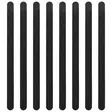 Liukuestepalat 8 kpl 300 mm x 19 mm - Teipit - 6438152023402 - 1