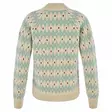Fjällräven Övik Jacquard Knit W Light Beige - Misty Green - Retkeilyasusteet - 7323451203732 - 2