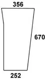 Tuulilasi, alempi vasen (MF 3475994M1) - Ohjaamon lasit - 8719607183772 - 1