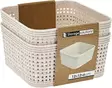 Säilytyskori Beige 12x12x6 cm - Laatikot ja korit - 8721037324212 - 1