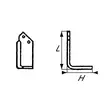 Jyrsimen terä vasen 170x80x6 mm - Auran osat - 8716106167722 - 2