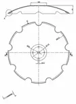 Lautanen 610x5, lovitettu - Maanmuokkaustarvikkeet - 8719493231472 - 2