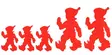 Perinteiset joulutontut 5 kpl - Joulukoristeet - 6410410107772 - 1