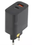 USB A+ C -pikalaturi 30W 230V (EU) - Matkapuhelintarvikkeet - 8719493474282 - 1