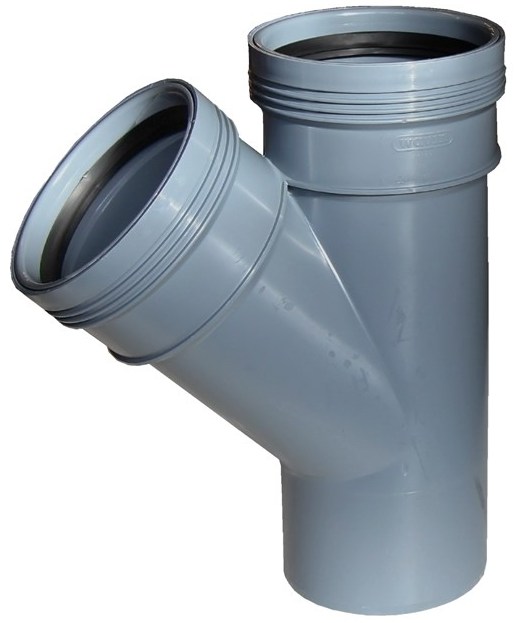 Haarayhde 45° harmaa - Viemäröinti ja vesilukot - 5708525151232 - 1