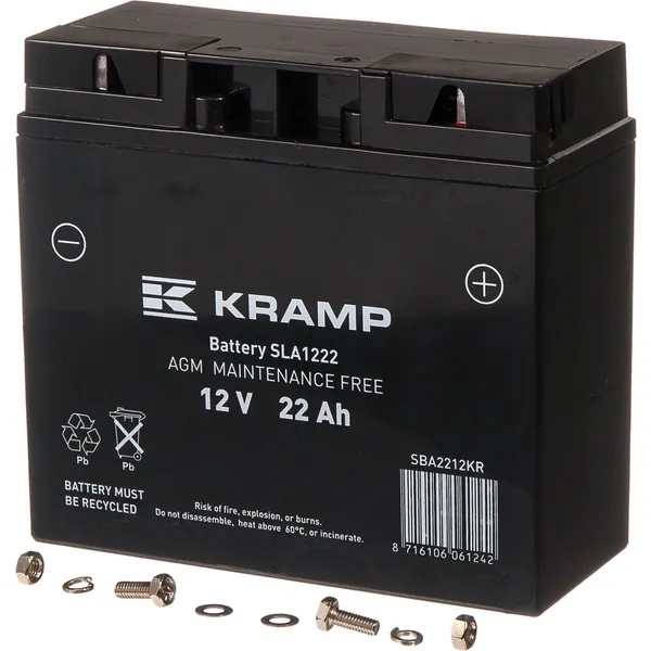 Akku Kramp 12V 22Ah 160A - Käynnistysakut - 8716106061242 - 1