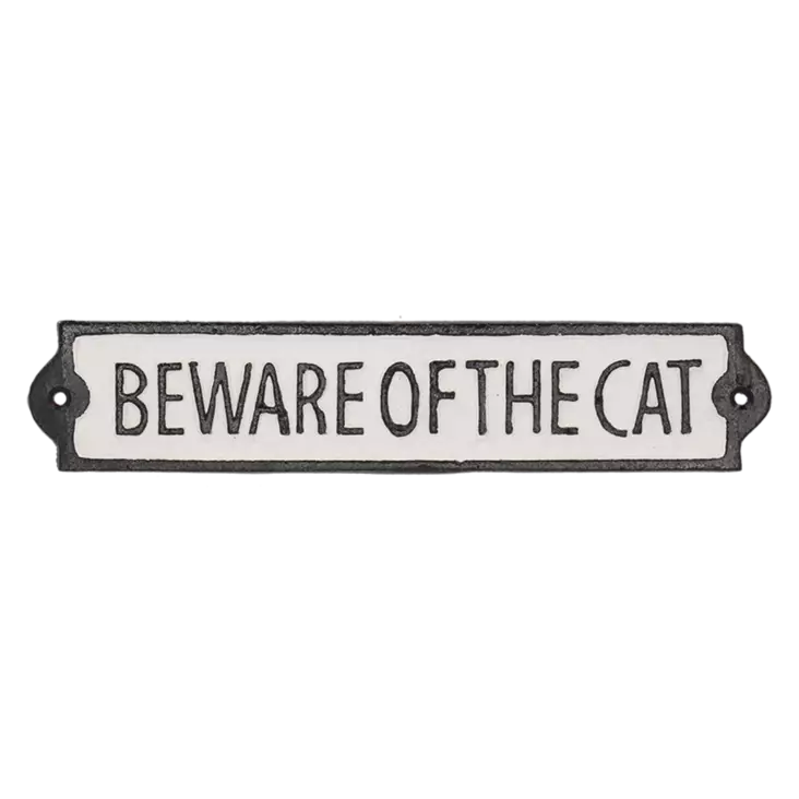 Beware of the cat -kyltti valurautaa - Muuta kaunista - 8714982259012 - 1