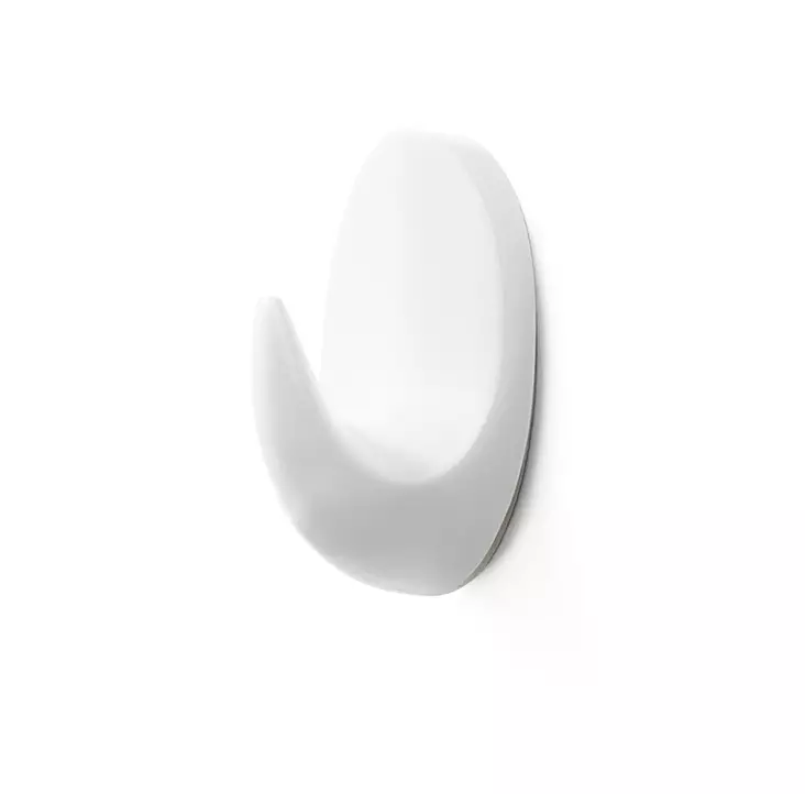 Habo koukku 1045 valkoinen muovi tarra - Seinäkoukut, naulakot - 6420614021712 - 1