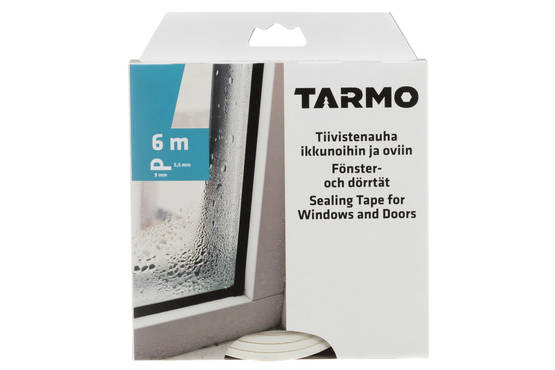 Ikkunatiiviste P-profiili valkea 6 m - Teipit - 6410412062512 - 1