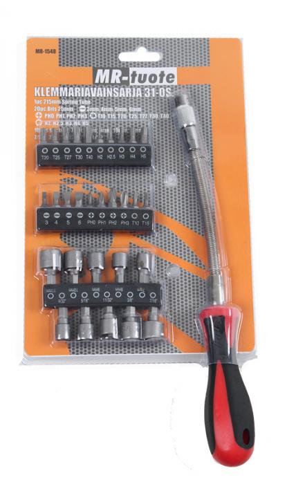 Klemmariavainsarja 31-os. - Ruuvauskärjet ja -sarjat - 6430032153322 - 1
