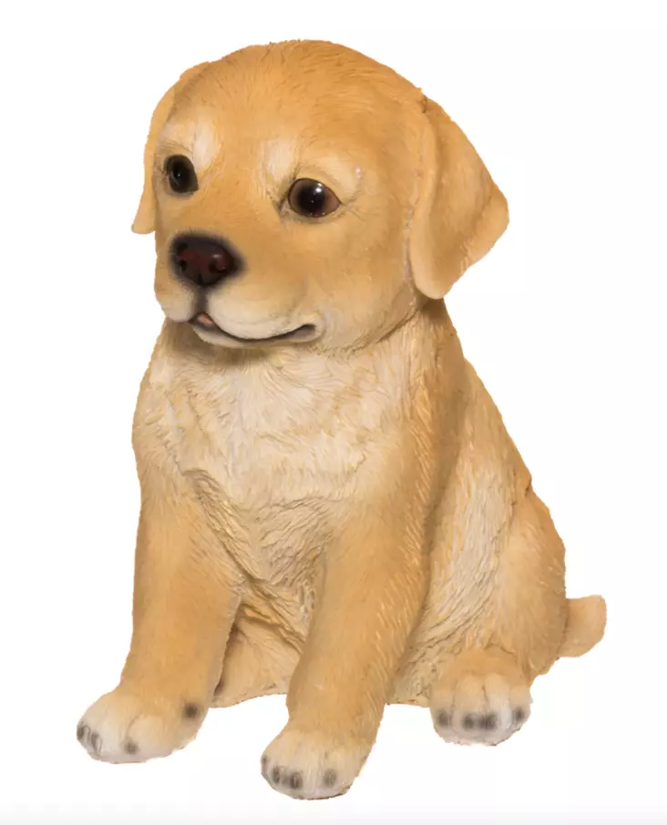 Koiranpentu istuva vaaleanruskea 15 cm - Puutarhapatsaat, koristeet - 6410416026732 - 1