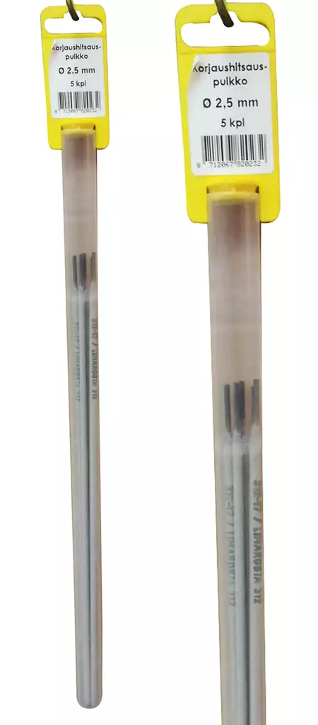 Korjaus hitsauspuikko 2,5 mm 5 kpl/pkt - Hitsauspuikot - 8712067820232 - 1