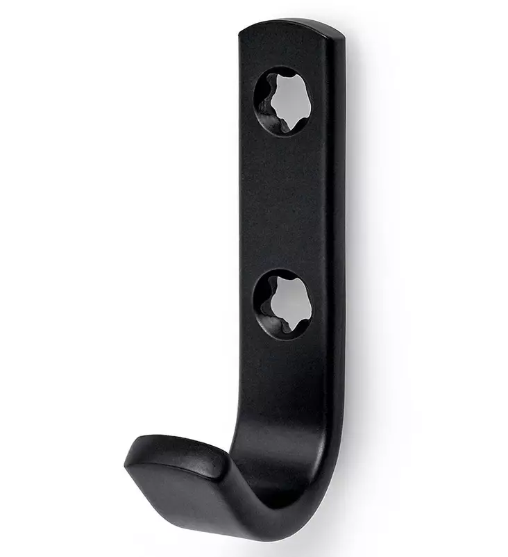 Koulukoukku 1021 musta - Seinäkoukut, naulakot - 7317900155192 - 1