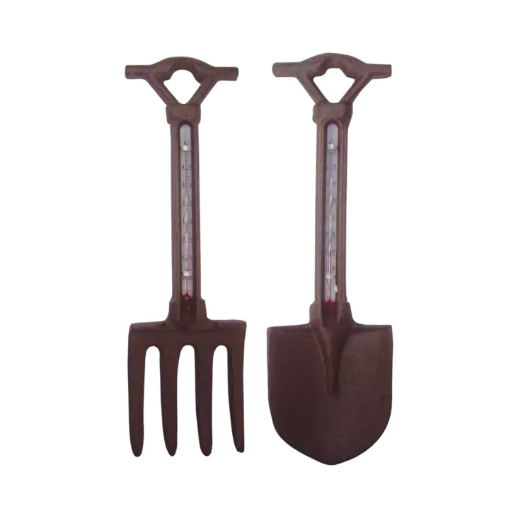 Lämpömittari Lapio / Harava valurautaa - Muuta kaunista - 8714982055102 - 1