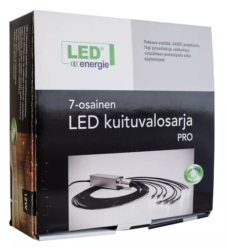 Led kuituvalosarja 7-os. 12W 3000K - Sisävalaisimet - 6430066034352 - 1