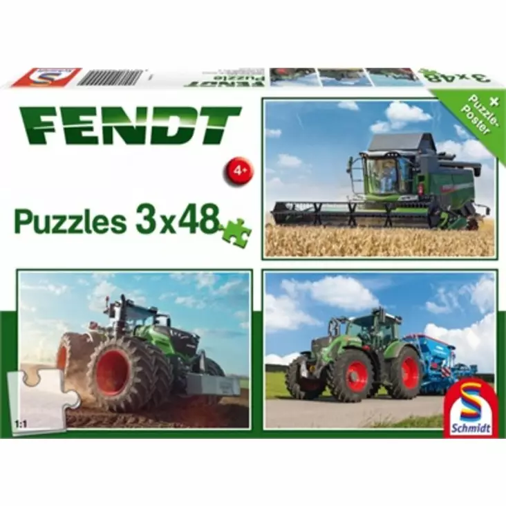 Palapeli Fendt 3x48 palaa - Pelit - 4001504562212 - 1