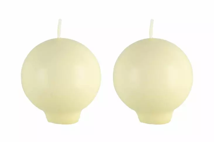 Polar pallokynttilä jalallinen ecru - Kynttilät - 6410416185972 - 1