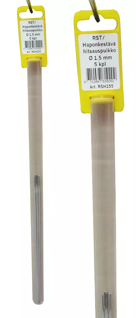 RST/haponkest.hitsauspuikko 1,5 mm 5 kpl - Hitsauspuikot - 8712067810202 - 1