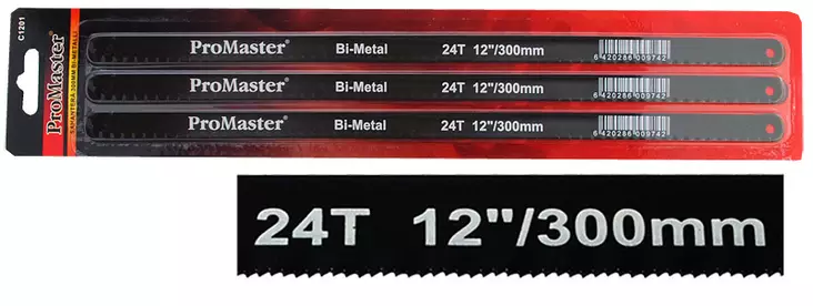 Rautasahanterä 300 mm Bi-metalli 3 kpl - Muut leikkaustyökalut - 6420286009742 - 1