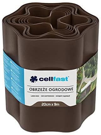 Ruohon rajausaita ruskea 20 cm x 9 m - Kasvien tuenta - 5901828850882 - 1