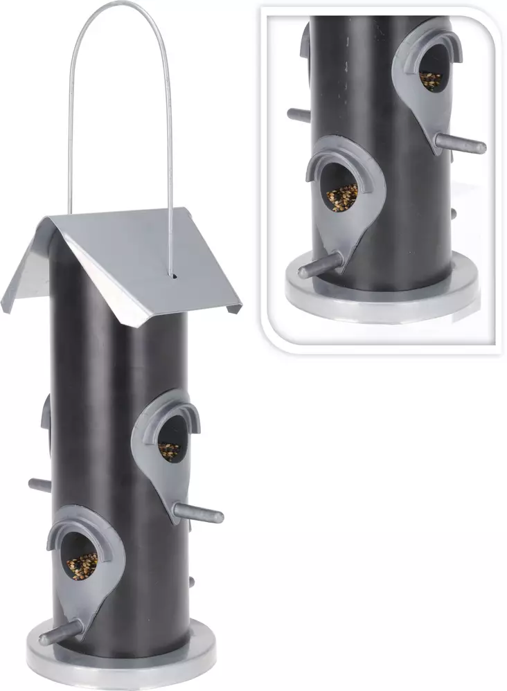 Ruokinta-automaatti metalli - Lintulaudat ja -pöntöt - 8720573390392 - 1