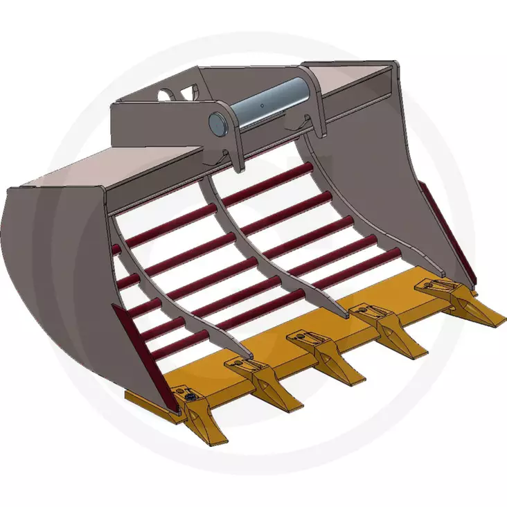 Seulakauha kynsillä 7,5-10 t kaivinkoneisiin MS08-kiinnikkeellä - Kauhat ja tarvikkeet - gr00000000452 - 1