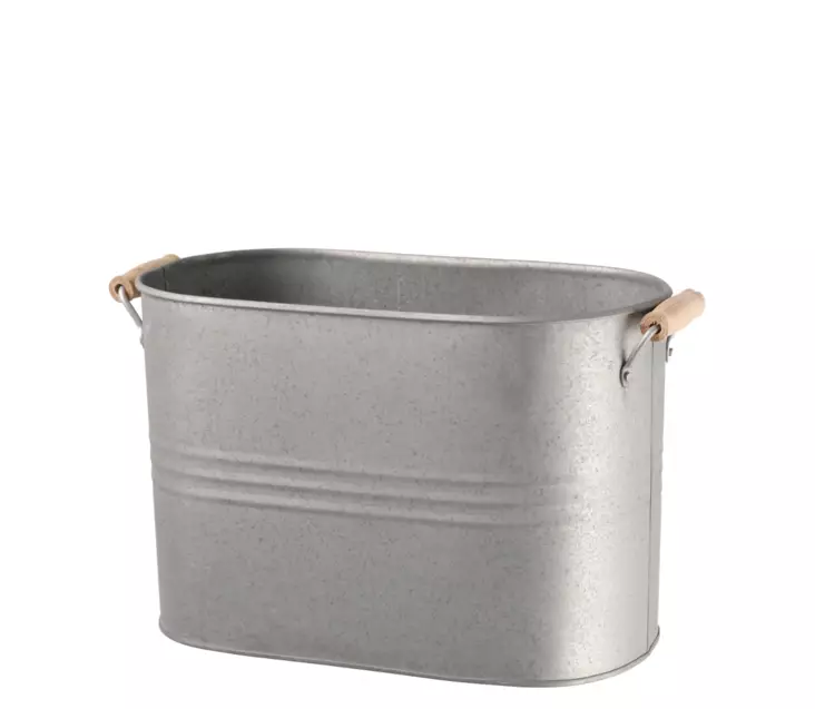 Sinkkiruukku ovaali 30x15x20 cm - Ruukut, vaasit, korit - 6410416131962 - 1