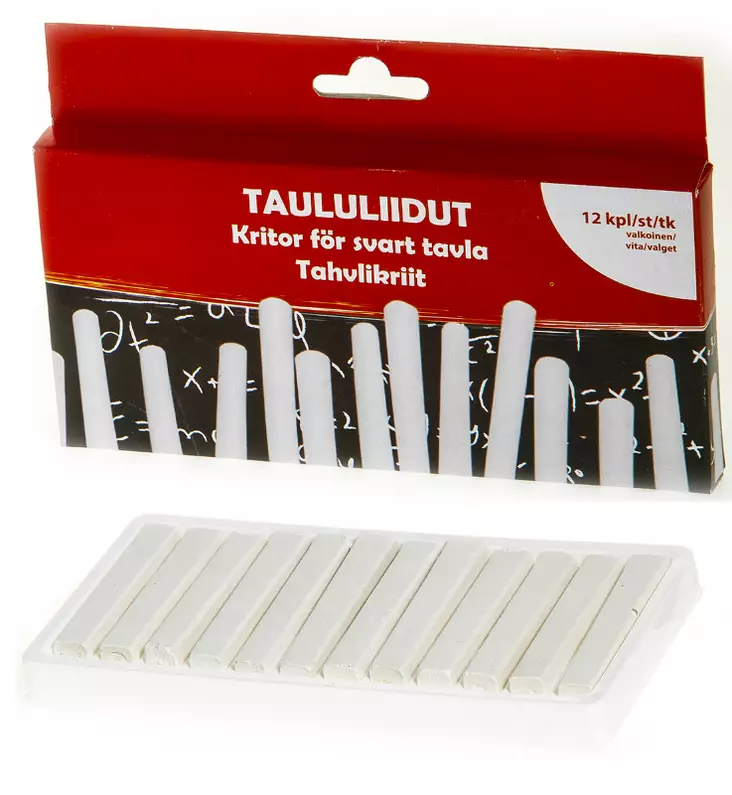Taululiitu valkoinen 12 kpl/pkt - Toimistotarvikkeet - 6410412361882 - 1
