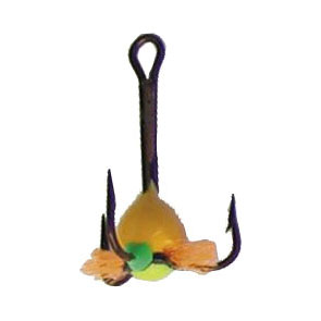 Värikoukku 3-haarainen #14 väri 18 - Mormyskat ja värikoukut - 7340010340752 - 1