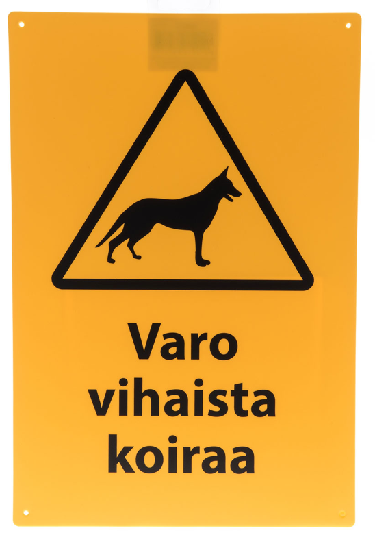 Varo vihaista koiraa opastekyltti - Turvallisuustuotteet - 6410412660312 - 1