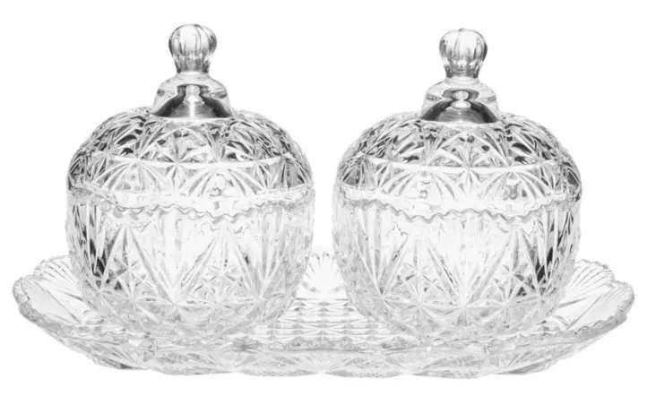 Winteria lasirasiat tarjottimella - Joulukoristeet - 6410416302812 - 1