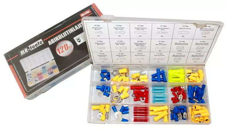 Abikoliitinlajitelma 120-os. - Autosähkötarvikkeet - 6430032156712 - 1